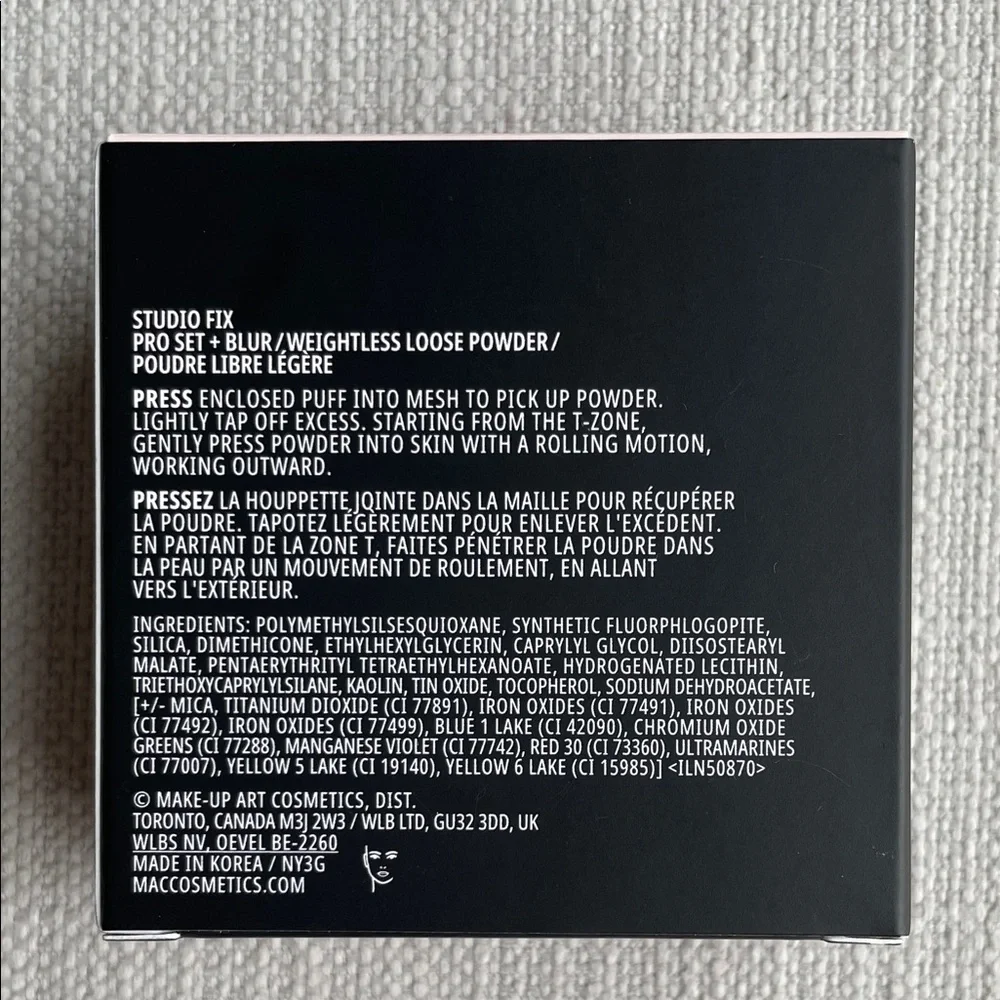 MAC Cosmetics STUDIO FIX PRO SET + BLUR WEIGHTLESS LOOSE POWDER - rosy pink
